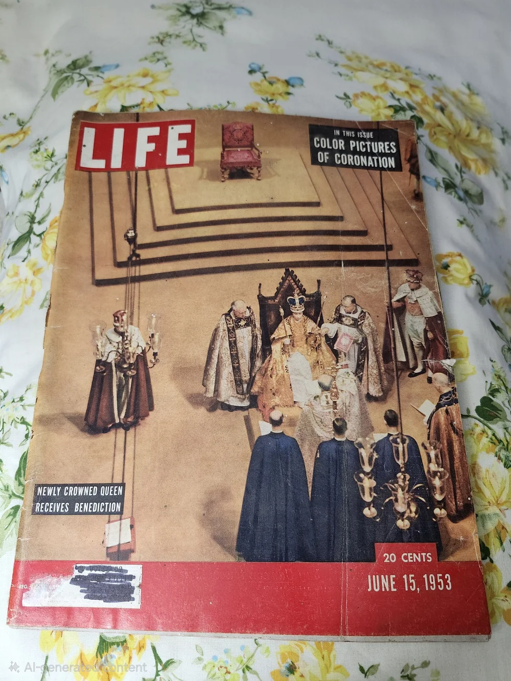 Vintage LIFE Magazine June 15, 1953-Coronation Ceremony of Queen Elizabeth II